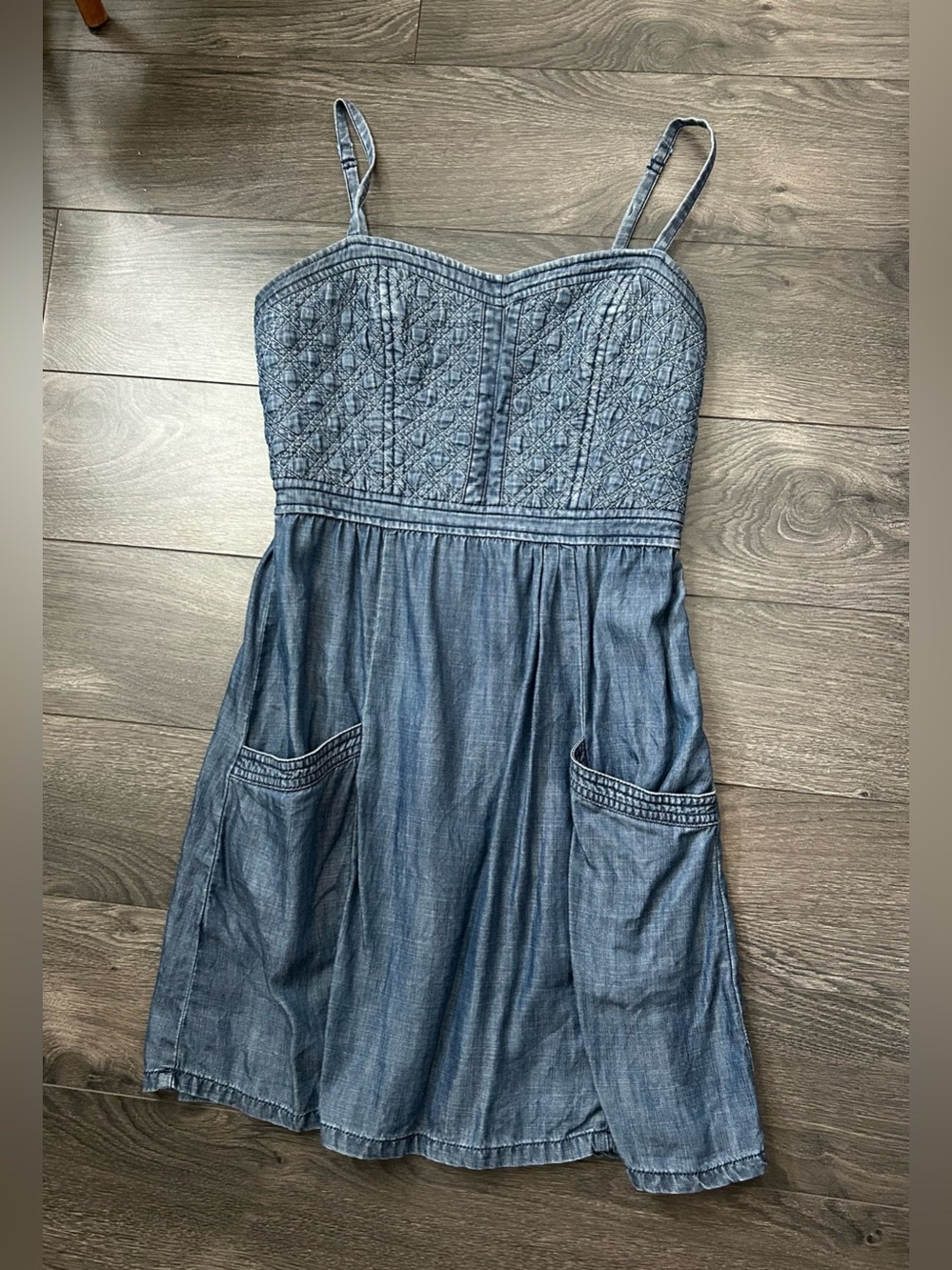 Denim Quilted Dress